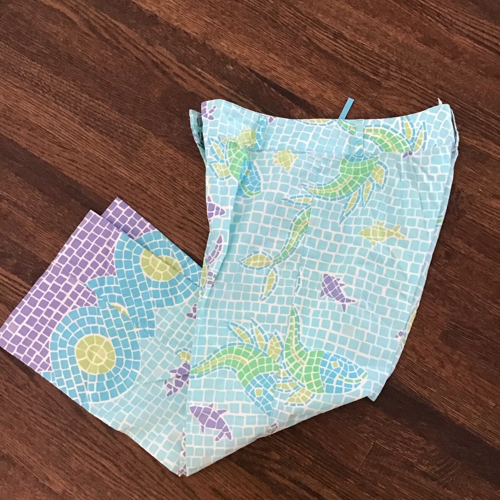 Lilly Pulitzer cropped starfish pants sz 2